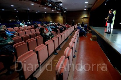 Xavier Espot i Landry Riba durant la reunió unió europea