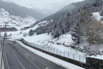 Paisatge nevat a Incles.