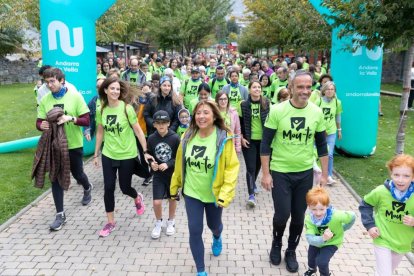 L'arribada de la marxa popular d'Andorra la Vella.