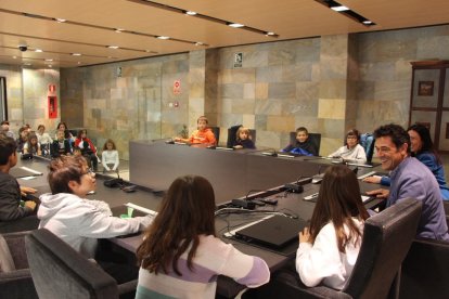 Alumnes de l'escola andorrana d'Ordino al comú