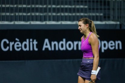 Vicky Jiménez Kasintseva va perdre davant Tatjana Maria en la primera ronda del Crèdit Andorrà Open.