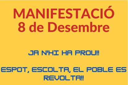 Algunes de les pancartes que es faran servir avui.