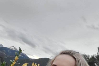 Babaruk, a Andorra, amb el seu fill de quatre anys.