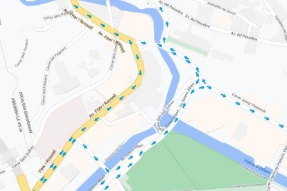 El carrer Esteve Albert ha estat temporalment de doble sentit