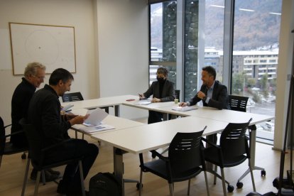 López i Vela reunits amb Unicef i Andorra Recerca i Innovació