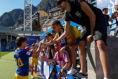 Partit del FC Andorra contra l'Sporting de Gijón