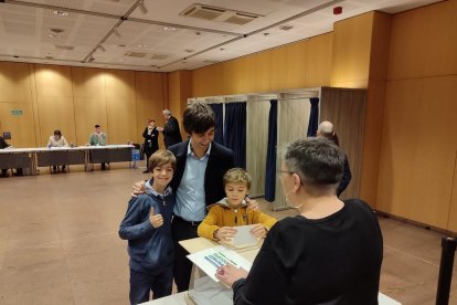 Sergi Gonález cap de llista d'Enclar votant a Andorra la Vella