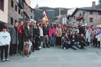 Parada a la Massana per presentar el cartell de Demòcrates amb Ciutadans Compromesos