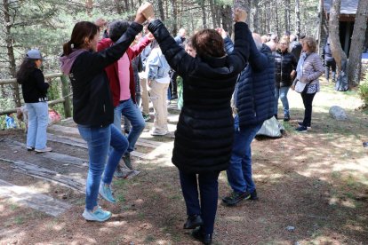 Celebració de l'aplec de Sant Jaume dels Cortals, ahir.