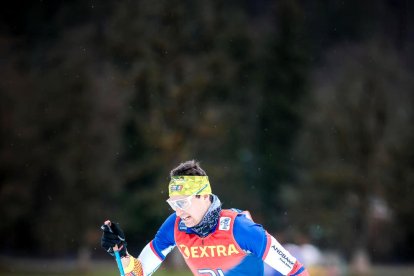 Irineu Esteve a la prova de 10 kilòmetres clàssic del Tour de Ski a Oberstdorf.