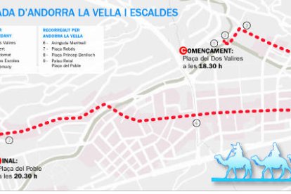 10.000 quilos de caramels a la cavalcada d'Escaldes i la capital