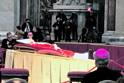 Vives a la Basílica de Sant Pere, ahir.