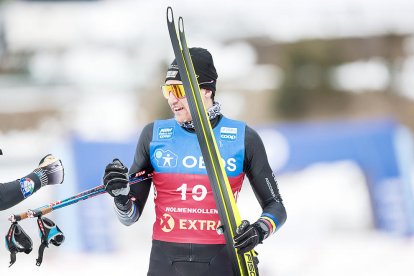 Irineu Esteve, després de la cursa disputada ahir a Oslo.