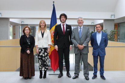 (D'esquerra a dreta) Ana Isabel Teixeira, Sandra Coma, Carles Ensenyat, João Antonio Mira Gomes i José Manuel Da Silva.