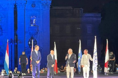 El cap de Govern, Xavier Espot, va recollir la bandera dels Jocs dels Petits Estats.