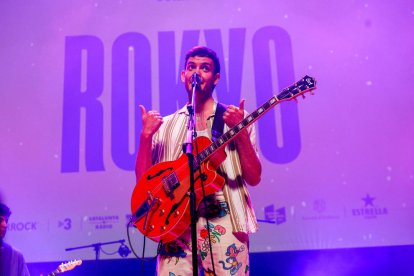 Rokyo durant l'actuació a l'Auditori, ahir.