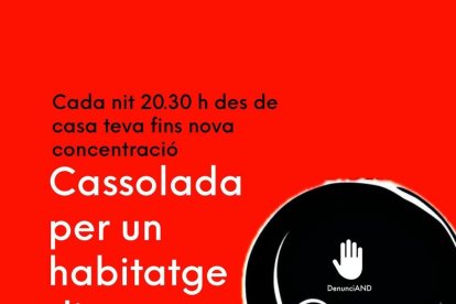 Cartell de la cassolada de DenunciAND