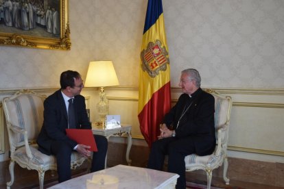 Visita de Mauri al Copríncep Vives