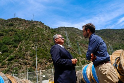 Albert Moles i Adrià Arasa durant la presentació.