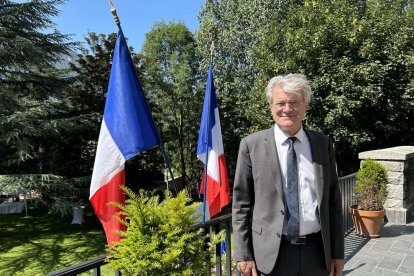 Jean-Claude Tribolet a l'ambaixada francesa aquest matí.