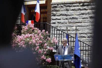 Jean-Claude Tribolet a l'ambaixada francesa. ahir.