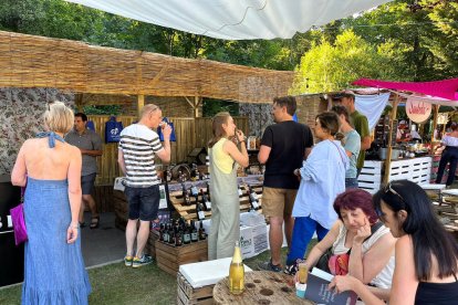 Ambient festiu, ahir a la Serenalla.