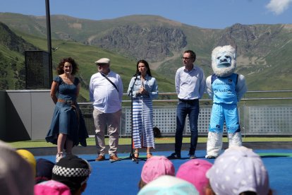 La cònsol durant l'acte d'inauguració, ahir.