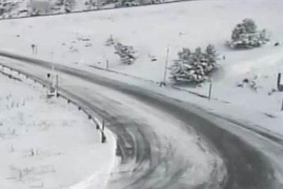 Fase groga a la carretera general 2 a Port d'Envalira