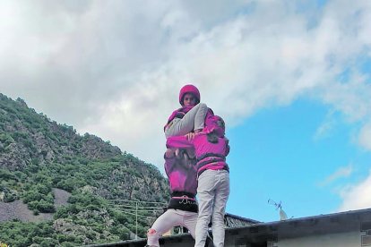 El 3d6 aixecat pels Castellers d'Andorra