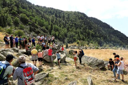 Benedicció de les guardes comunes d'Ordino, ahir a la canya de la Rabassa.