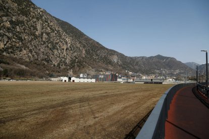 Els terrenys de la Borda Mateu on es projectarà el nou estadi de l'FC Andorra.