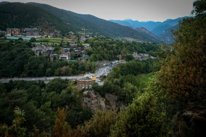 Vista de l'entrada de la Massana.
