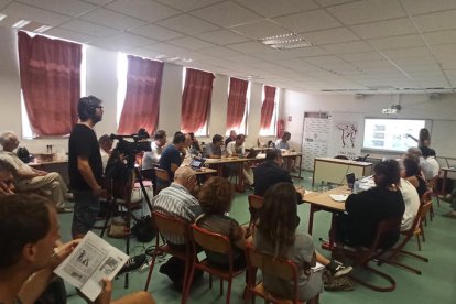 Un moment de la diada andorrana a la Universitat Catalana d'Estiu.