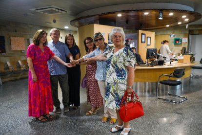 La ministra i els col·lectius al Servei de Tràmits de Govern