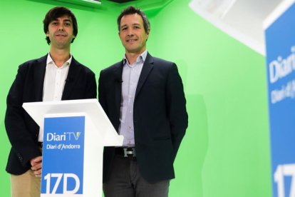 González i Astrié, ahir als estudis del Diari.