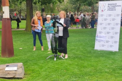 Acte d'homenatge al donant, organitzat avui al Parc Central per ATIDA