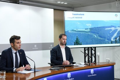 David Forné i Carles Miquel han presentat avui les obres de l'heliport nacional