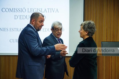 Ladis Baró a la compareixença de la comissió d'Educació al Consell General