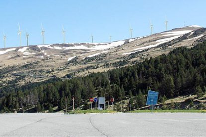 Imatge virtual del parc eòlic de Maià.