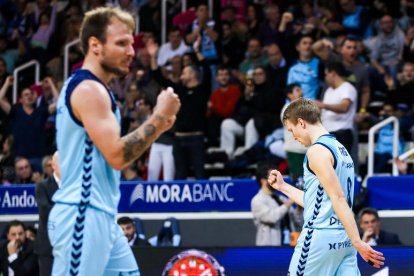 Els tricolors van sumar la tercera victòria consecutiva ahir al Poliesportiu.