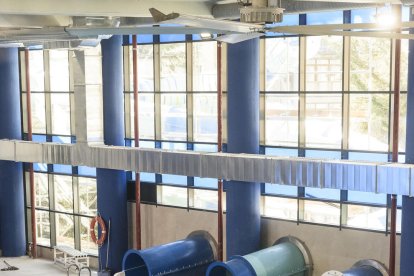 Els tobogans del parc aquàtic.