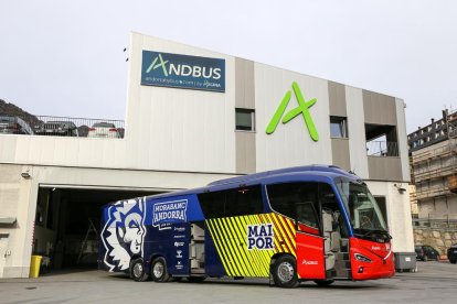 El nou autobús del BC Morabanc Andorra