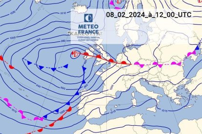 Mapa meteorologic d'avui