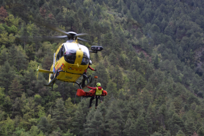 Rescat amb helicòpter a Pont del Bar