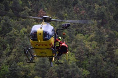 Rescat amb helicòpter a Pont del Bar