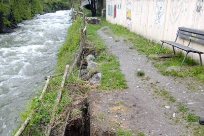 Un tram malmès del passeig.