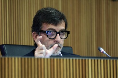 Jordi Cinca durant la compareixença aquest matí