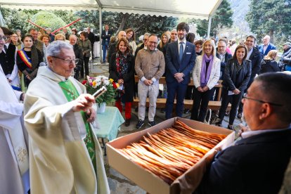 El cap de Govern, Xavier Espot, ahir a l’aplec d’Engolasters.