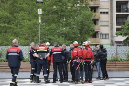 Recerca del treballador de les obres del projecte Caldes caigut al riu