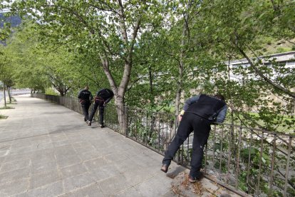 Recerca del treballador caigut al riu